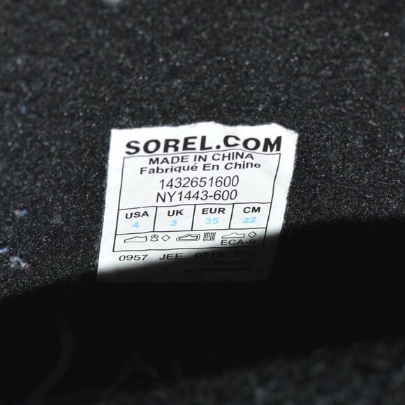 Kids Sorel Pink Yoot Boots Size 4 - Picture 4 of 4